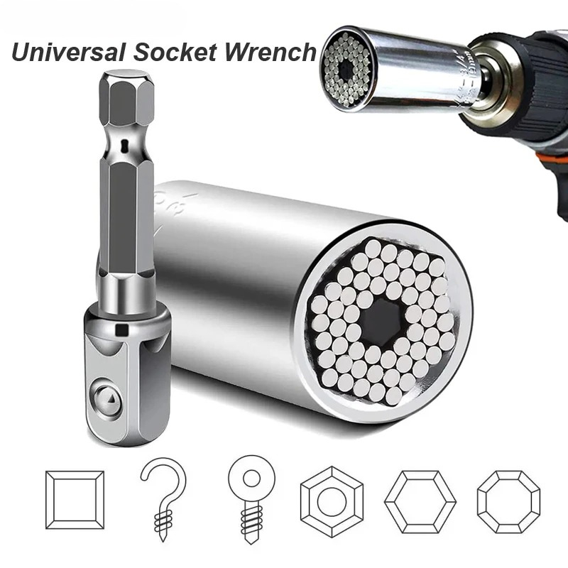 Power Key Tools - Universal Socket Wrench Head Set Sleeve