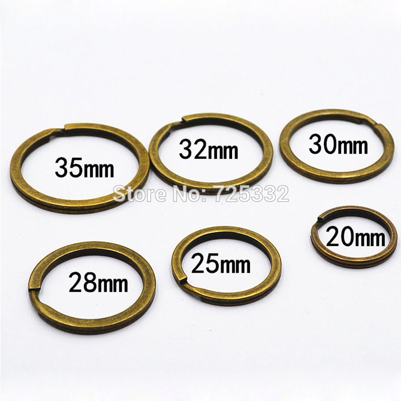 Power Key Tools - 100pcs DIY Key Ring Metal Vintage