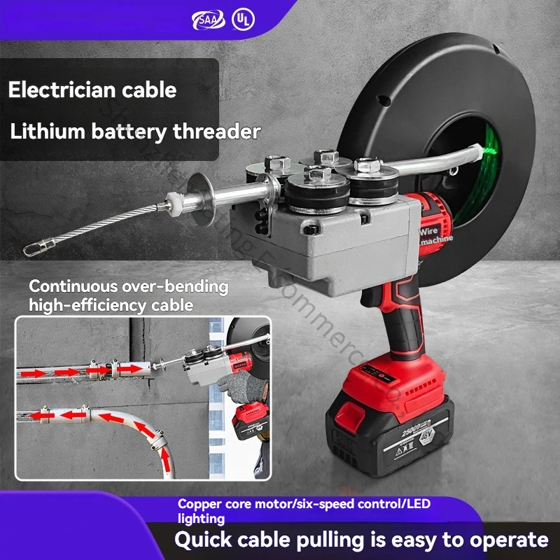 1pc Wire Threading Machine Ele - Power Tools Drawing ulasan dan harga