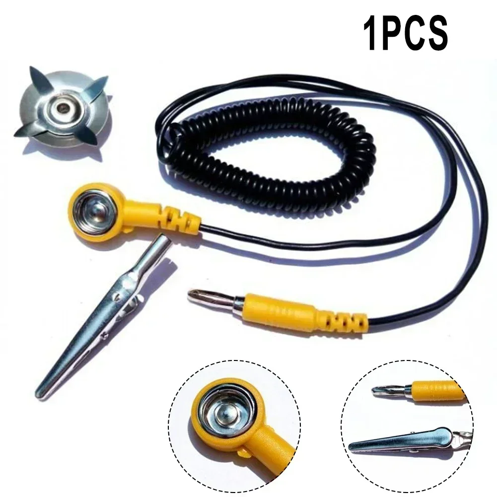 1pc ESD Ground Wire Anti-stati - Power Tools Yellow And Black ulasan dan harga