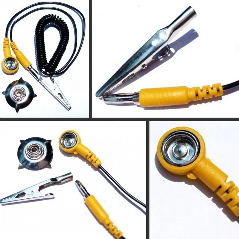 1pc ESD Ground Wire Anti-stati - Power Tools Yellow And Black ulasan dan harga