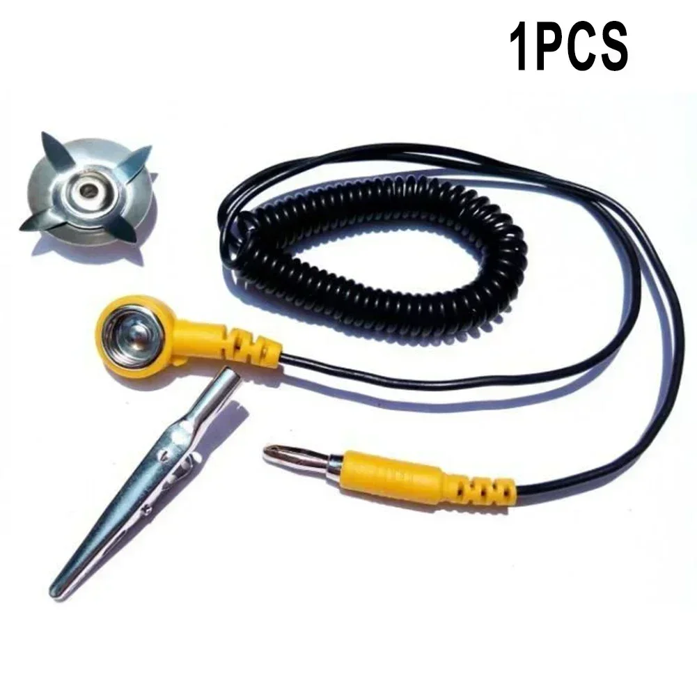 1pc ESD Ground Wire Anti-stati - Power Tools Yellow And Black ulasan dan harga