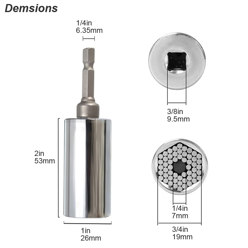 Universal Socket Wrench Head S - Power Key Tools ulasan dan harga