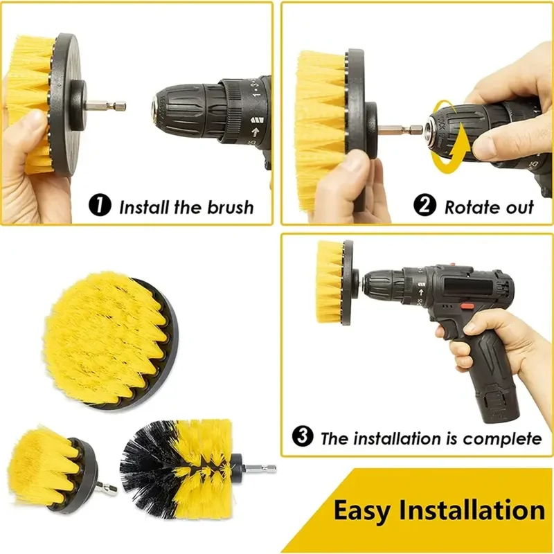 3 pcs/set drill brush set powe - Power Tools On Sale ulasan dan harga