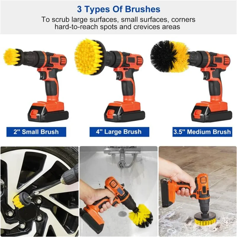 3 pcs/set drill brush set powe - Power Tools On Sale ulasan dan harga