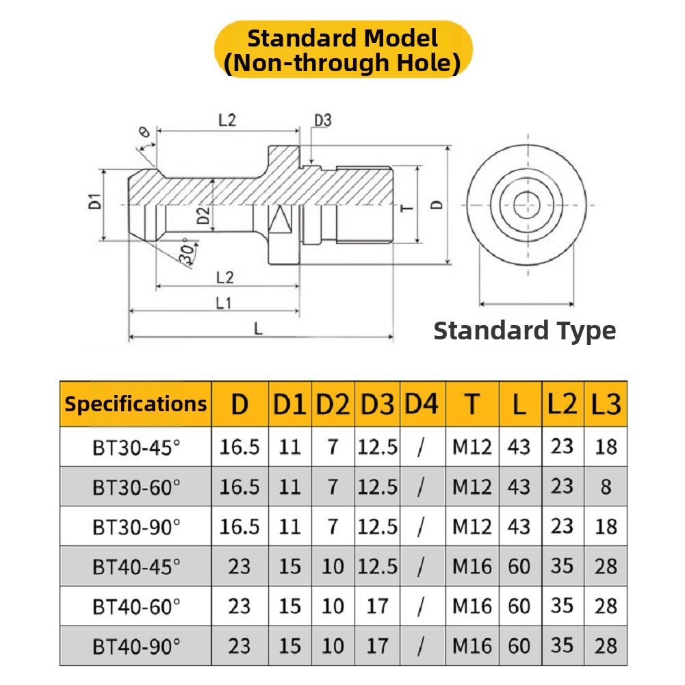 For Milling Machines BT30 Pull - Power Tools Drawing ulasan dan harga