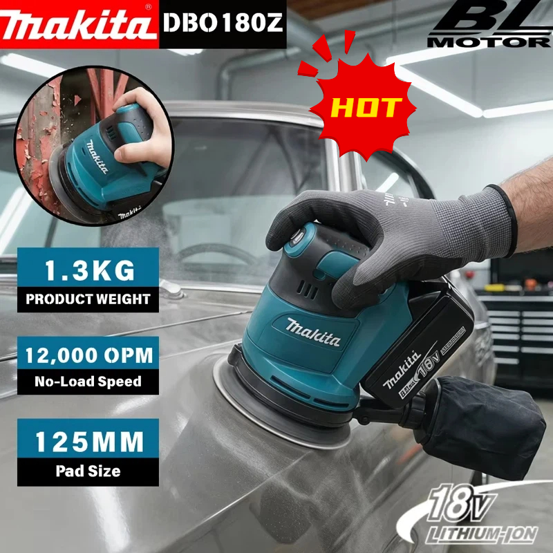 Makita DBO180Z 18V Brushless C - Random Orbital Sander ulasan dan harga