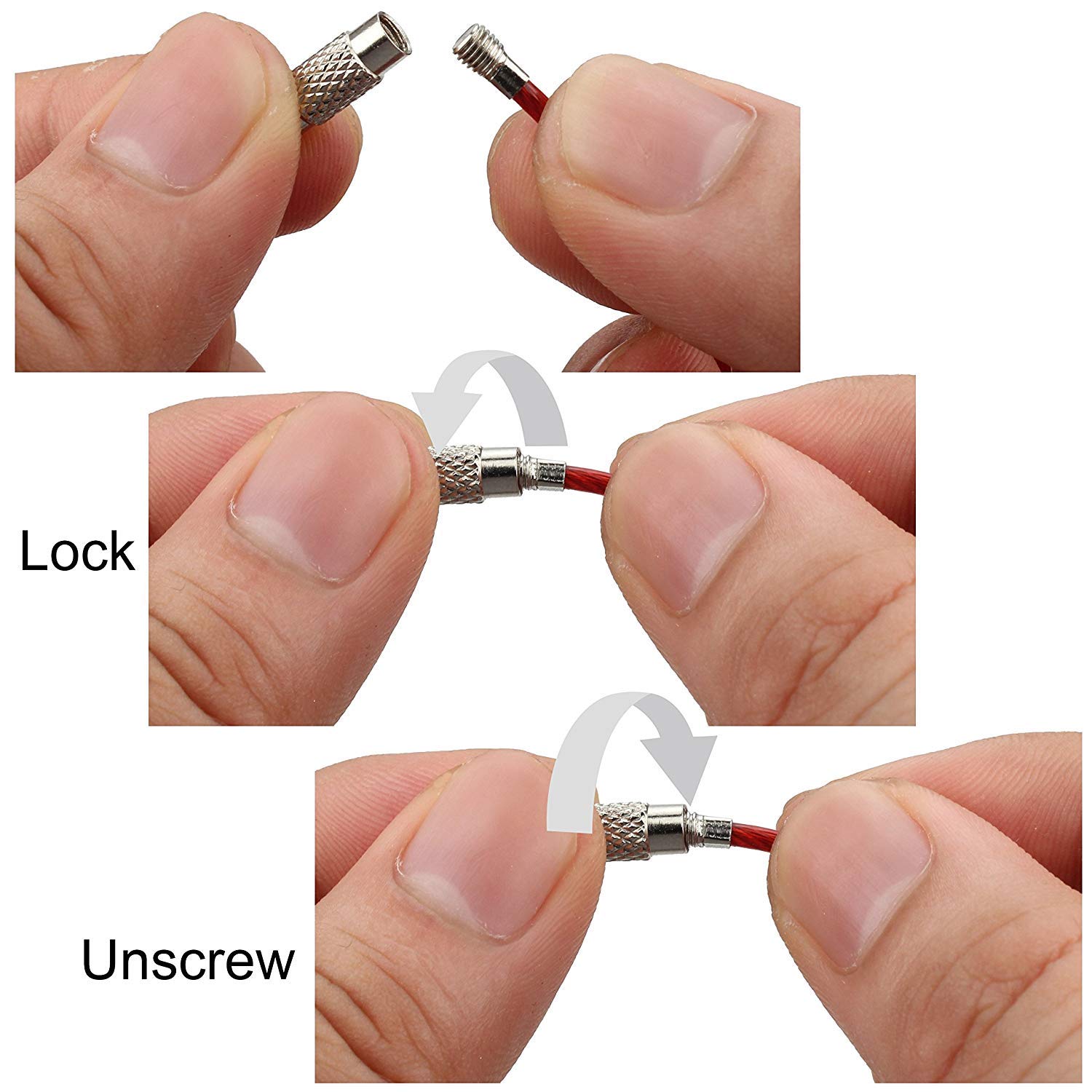 5-10pcs Keychain 2mm PVC Coati - Power Key Tools ulasan dan harga