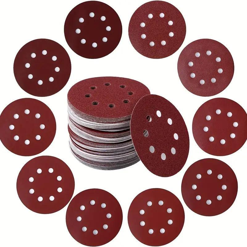 100PCS Sanding Discs 8 Hole Ho - Random Orbital Sander ulasan dan harga