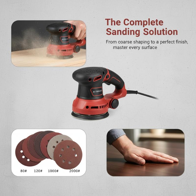 100PCS Sanding Discs 8 Hole Ho - Random Orbital Sander ulasan dan harga